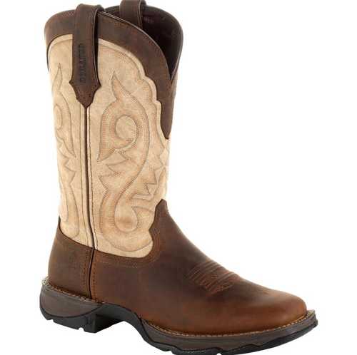 Durango Lady Rebel Bark Brown & Taupe Western Boot