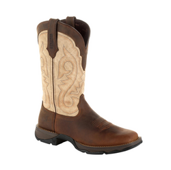Durango Lady Rebel Bark Brown & Taupe Western Boot