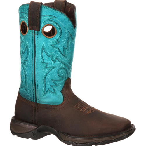 Durango Lady Rebel Women’s Bar None Brown and Turquoise Western Boot