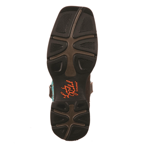 Durango Lady Rebel Women’s Bar None Brown and Turquoise Western Boot