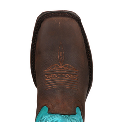 Durango Lady Rebel Women’s Bar None Brown and Turquoise Western Boot