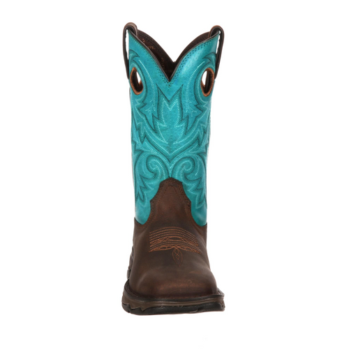 Durango Lady Rebel Women’s Bar None Brown and Turquoise Western Boot
