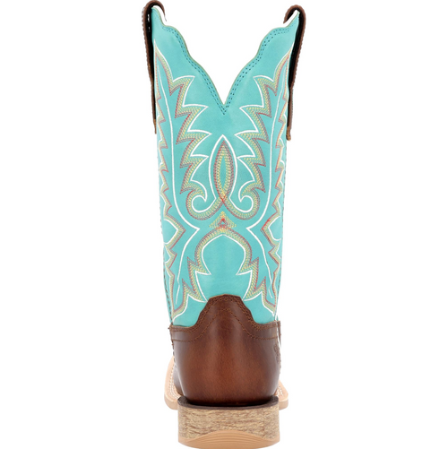 Durango Lady Rebel Pro Bay Brown & Arctic Blue Western Boot