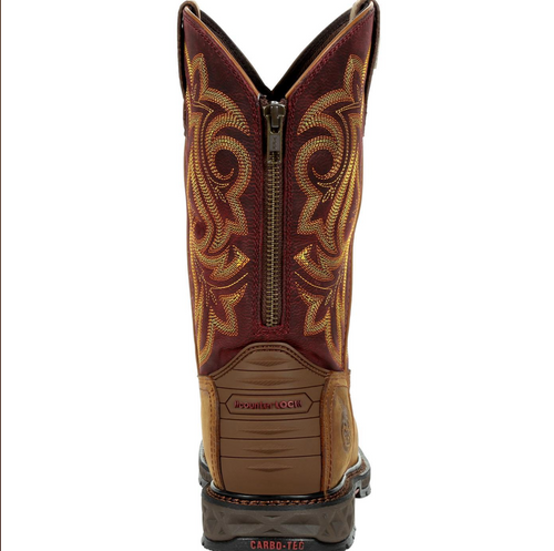 Georgia Boot Carbo-Tec LT Women’s Steel Toe Waterproof Work Boot – Brown/Red