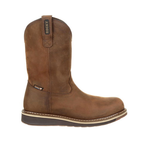 Rocky Cody Steel Toe Waterproof Western Boot – Brown