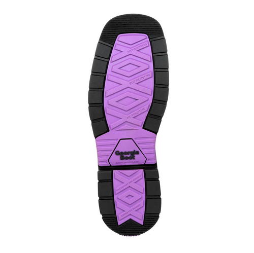 Georgia Boot Carbo-Tec LT Women’s Steel Toe Waterproof Work Boot – Brown & Purple