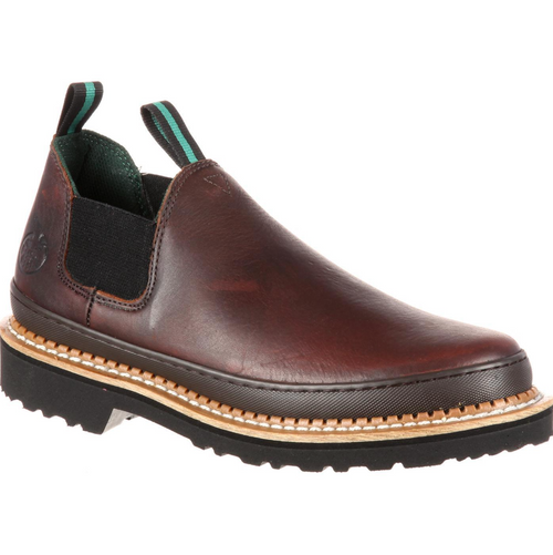 Georgia Giant Romeo Men’s Slip-On Work Shoe – Soggy Brown