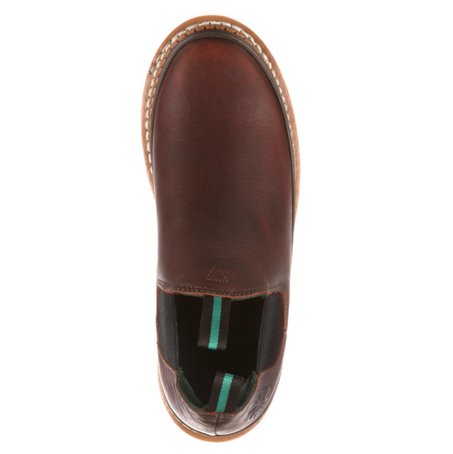 Georgia Giant Romeo Men’s Slip-On Work Shoe – Soggy Brown