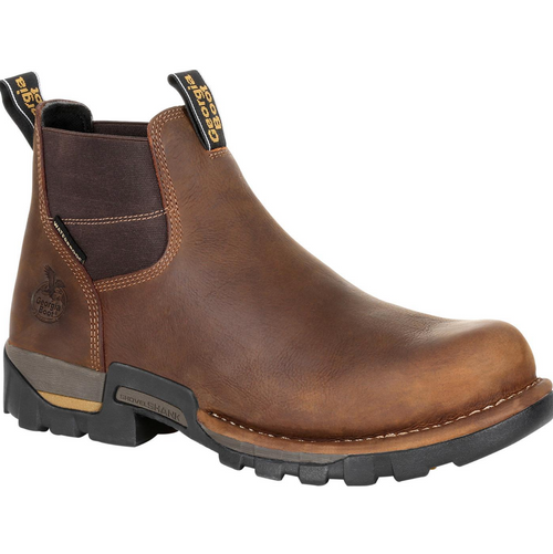 Georgia Boot Eagle One Waterproof Chelsea Work Boot – Brown