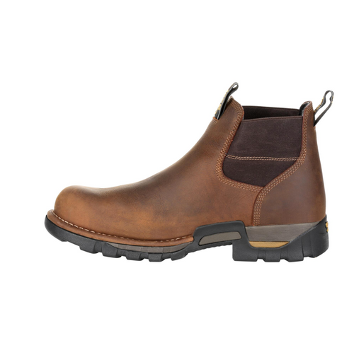 Georgia Boot Eagle One Steel Toe Waterproof Chelsea Work Boot – Brown