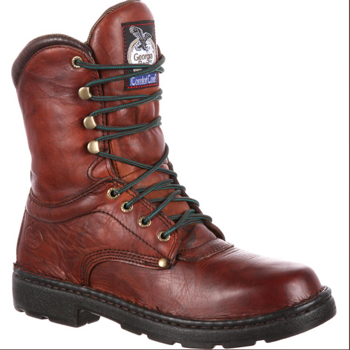 Georgia Boot Eagle Light Lace-Up Work Boot – Russet Wildwood
