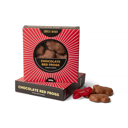 MILK CHOCOLATE RED FROGS 100G