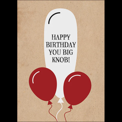 X101 - You Big Knob! - Defamations Birthday Card
