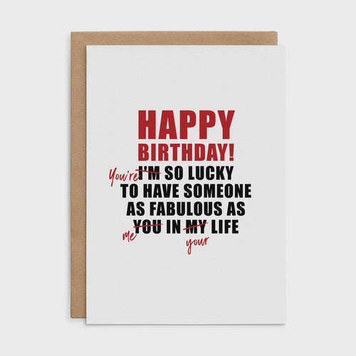 X126 - You`re So Lucky (Someone As Fabulous As Me) - Defamat