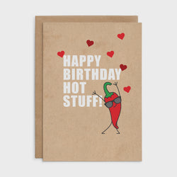X130 - Hot Stuff! - Defamations Birthday Card