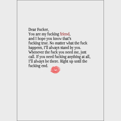 X34 - Dear Fucker (You Are My Friend) - Defamations Friendsh
