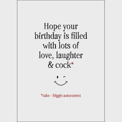 X68 - Lots Of Love, Laughter & Cock* (*Cake - Friggin Autoco