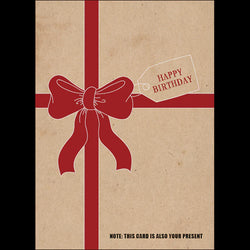 X83 - Note: This Card Is Also Your Present - Defamations Bir