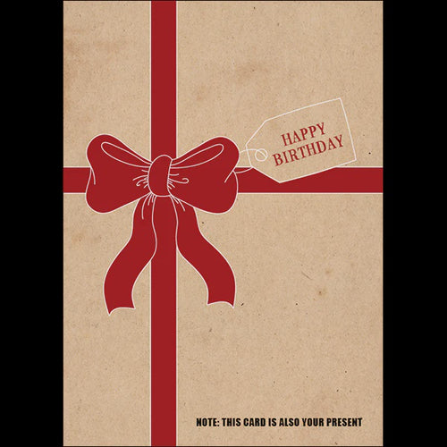 X83 - Note: This Card Is Also Your Present - Defamations Bir