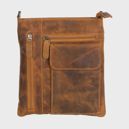 Ladies Cross Body Leather Bag Lucy Camel LD007CAM