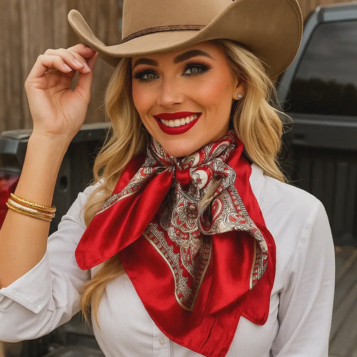 35x35" Classic Paisley Wild Rag / Scarf WR2141