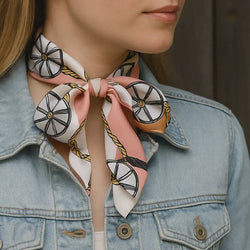 Pink Western Skinny Mini Wild Rag Scarf / Cowgirl Necktie #TW321