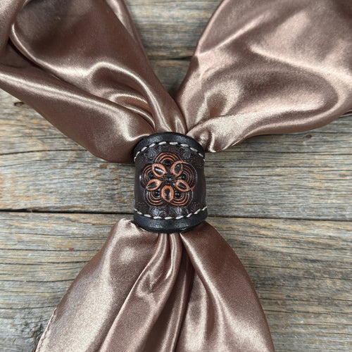 Flower Power Leather Wild Rag Slide #LS281