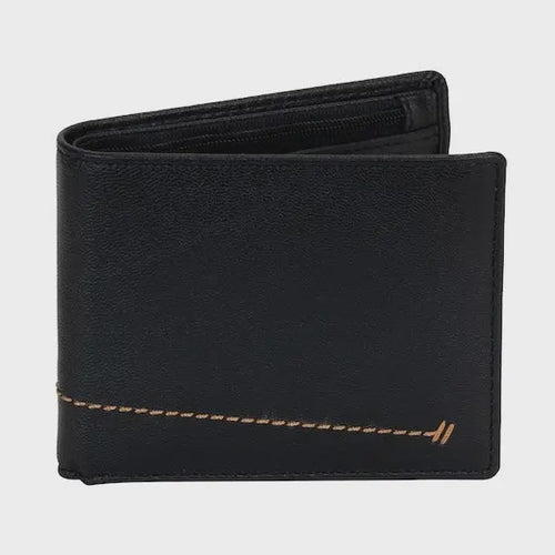 Wildera Leather “Hudson” Men’s Bifold Leather Wallet – RFID Protection | Black