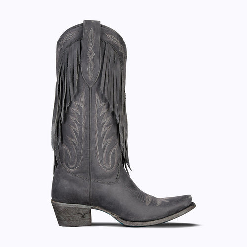 Lane Senita Falls Boot — Distressed Jet Black