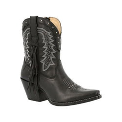 Durango Crush Women’s Black Onyx Fringe Western Bootie