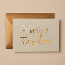 Forty & Fabulous