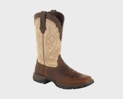 Durango Lady Rebel Bark Brown & Taupe Western Boot
