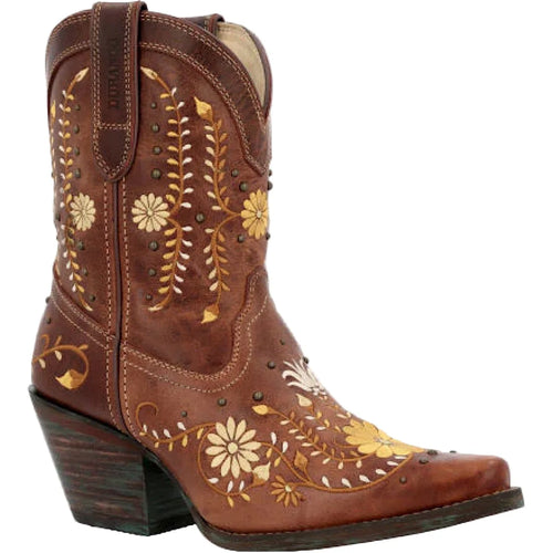 Durango Golden Wildflower Western Bootie