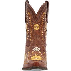 Durango Golden Wildflower Western Bootie