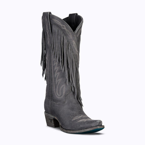 Lane Senita Falls Boot — Distressed Jet Black
