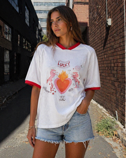By Frankie White Lucky Yeehaw Tee