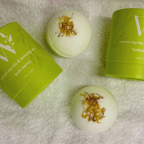 Natural Bath Bombs - Lemon Myrtle & Lemongrass