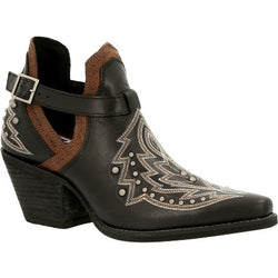Durango Raven Black Studded Western Bootie