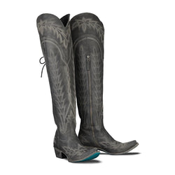 Lane Lexington OTK Corset - Distressed Jet Black