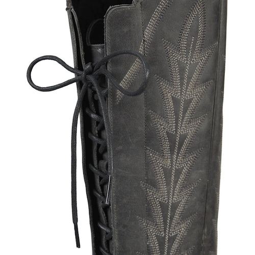 Lane Lexington OTK Corset - Distressed Jet Black
