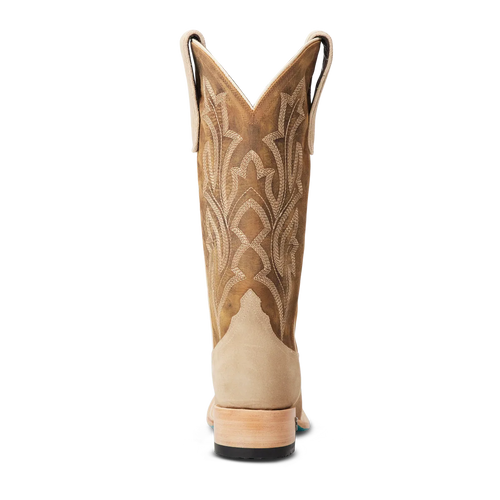 Lane Classic Square Boot — Latte Suede & Burnt Caramel