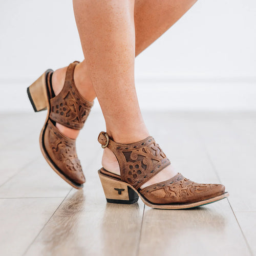 Lane Robin Slingback Mule — Burnt Caramel