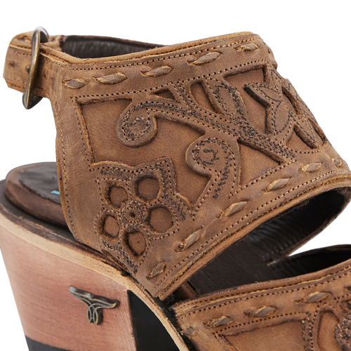 Lane Robin Slingback Mule — Burnt Caramel