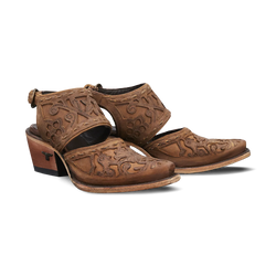 Lane Robin Slingback Mule — Burnt Caramel