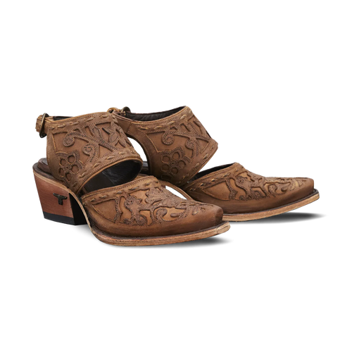 Lane Robin Slingback Mule — Burnt Caramel