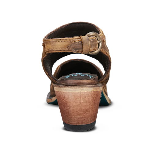 Lane Robin Slingback Mule — Burnt Caramel