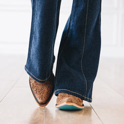 Lane Robin Slingback Mule — Burnt Caramel