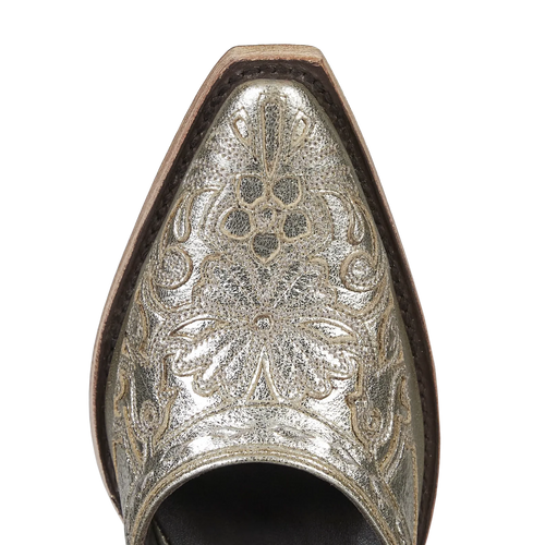 Lane Robin Slingback Mule — Champagne Metallic