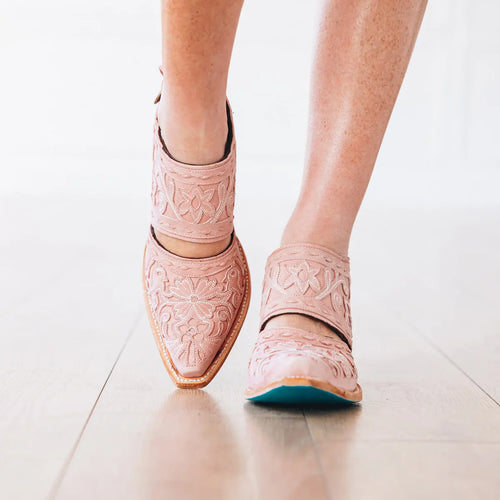 Lane Robin Slingback Mule — Blush