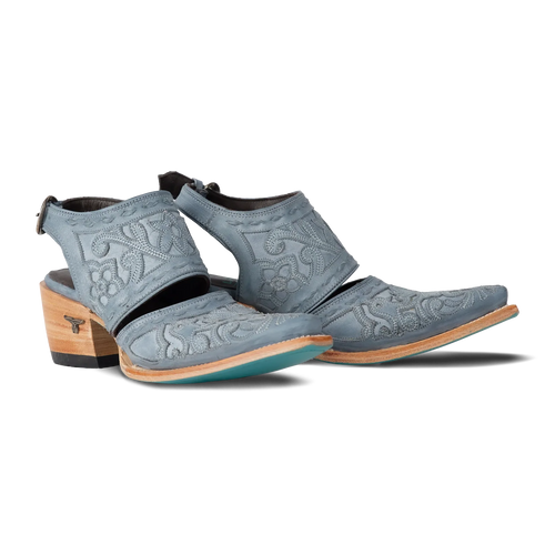 Lane Robin Slingback Mule — Washed Denim